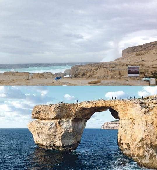 Azure Window disparue Gozo Malte en deuil