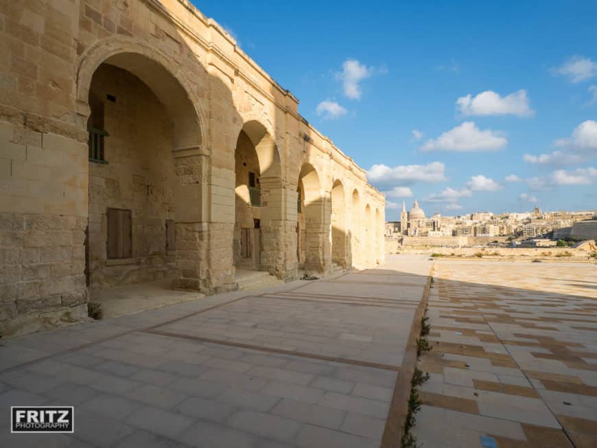 Vue intérieure du Fort Manoel malte