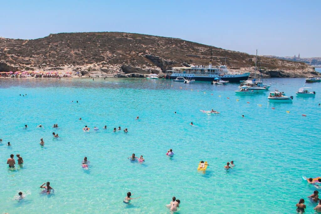 Blue Lagoon de Comino, plage paradisiaque à Malte
