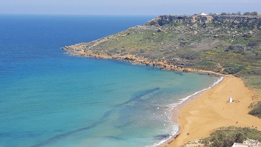 Plage de Ramla Bay à Gozo, Malte