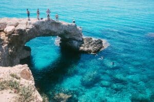 Cliff diving